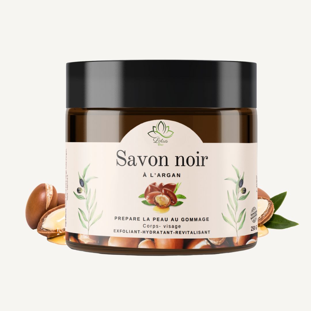 LOTUS BIO Savon Noir à l'Huile d'Argan